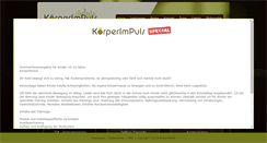 Desktop Screenshot of koerperimpuls.com